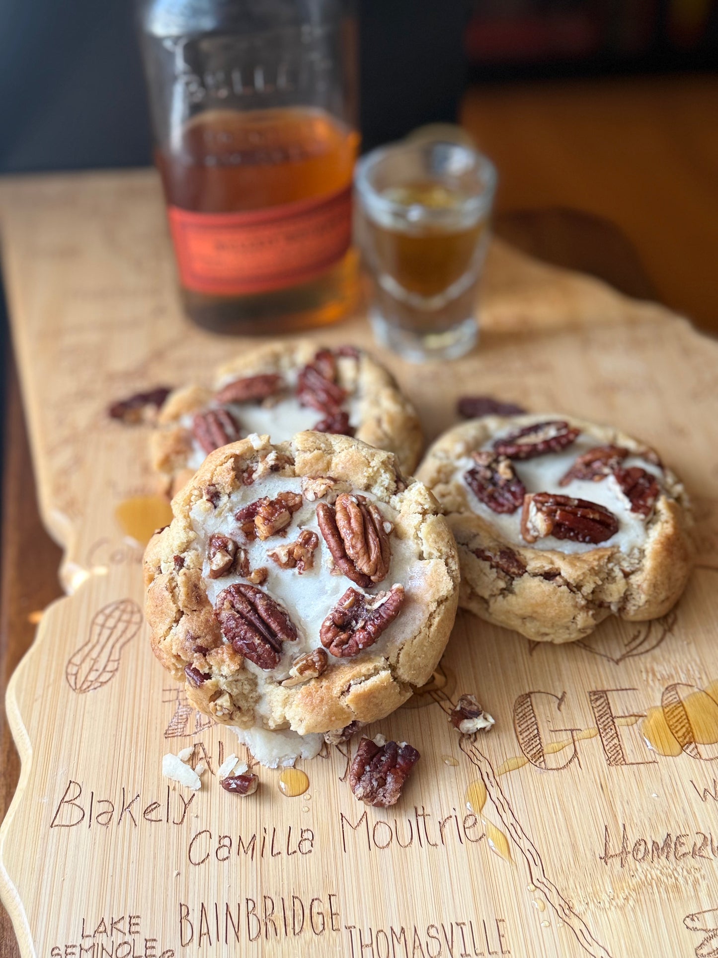 Bourbon Maple Pecan Cookies (sets of 3, 6 or 12)