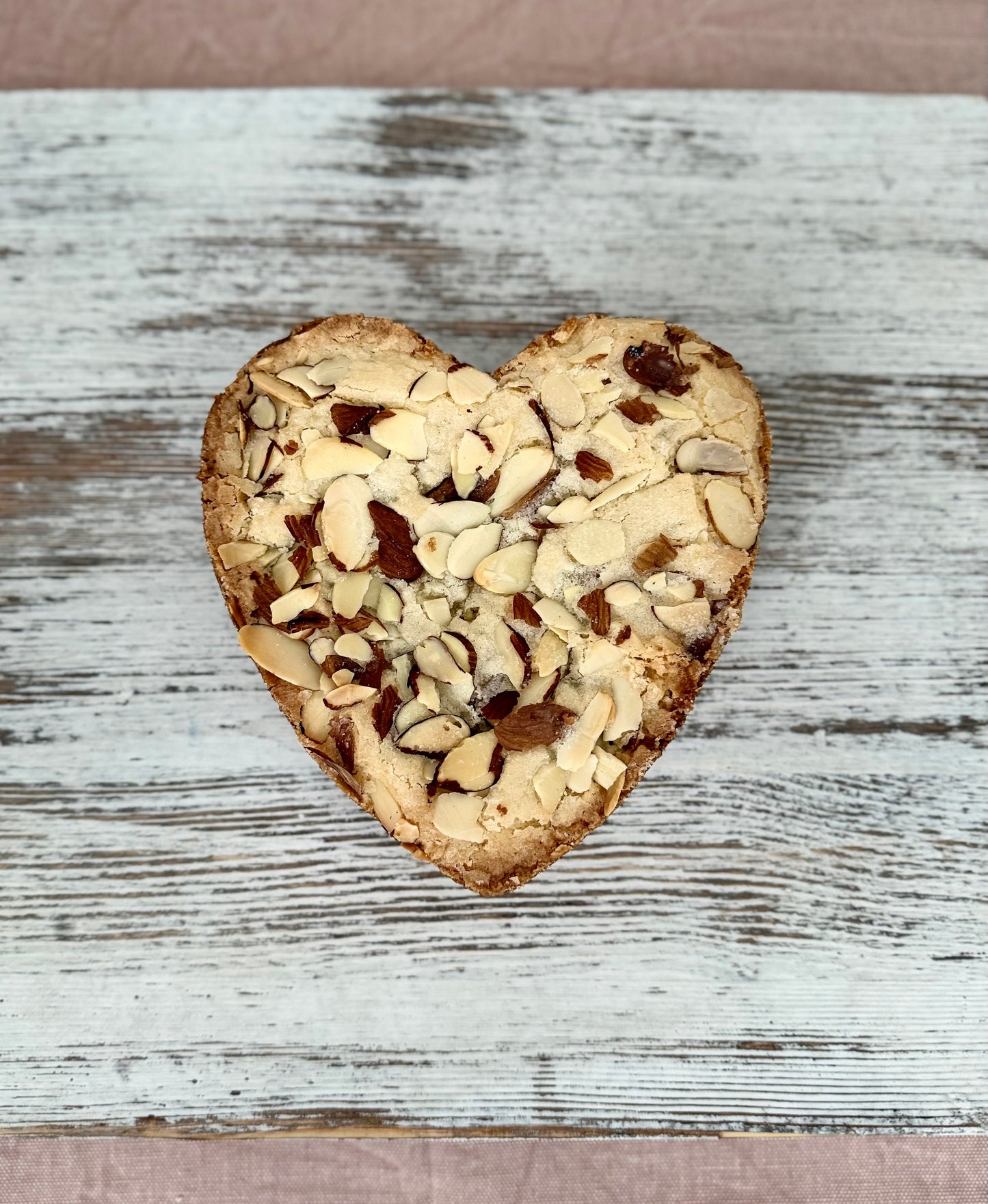 6" Heart-Shaped Vanilla Almond Cake