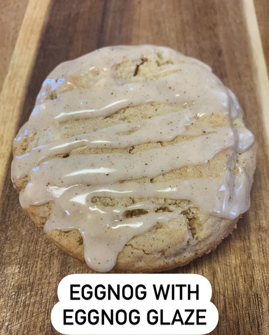 Eggnog Cookie with Eggnog Glaze (sets of 4, 8 or 12)