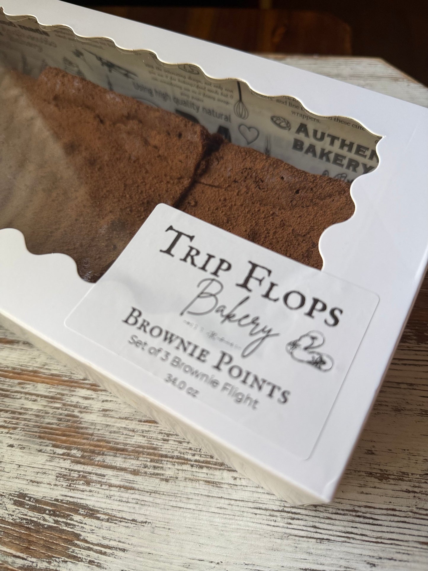 Brownie Flight (3 giant pieces)