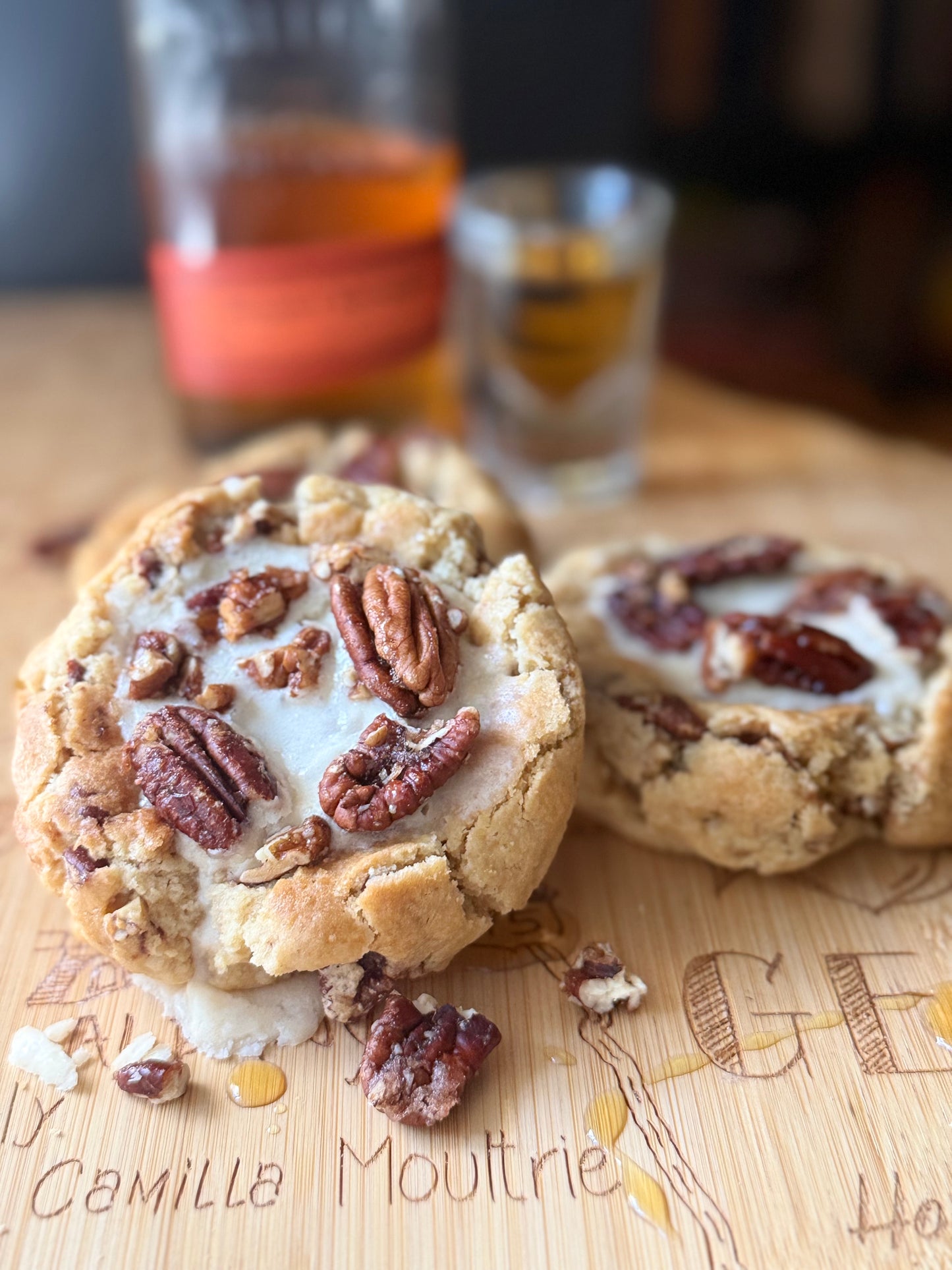 Bourbon Maple Pecan Cookies (sets of 3, 6 or 12)