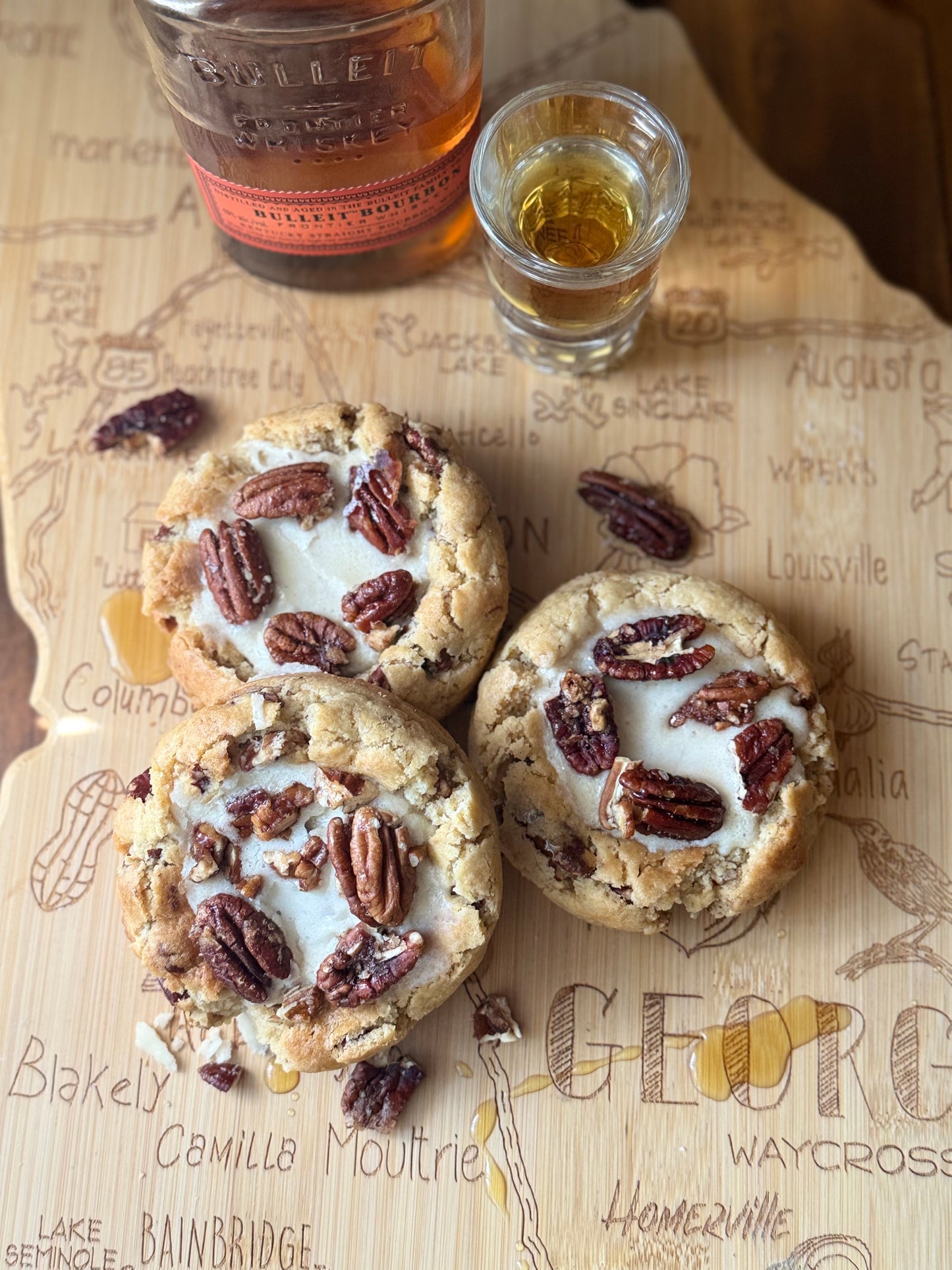 Bourbon Maple Pecan Cookies (sets of 3, 6 or 12)