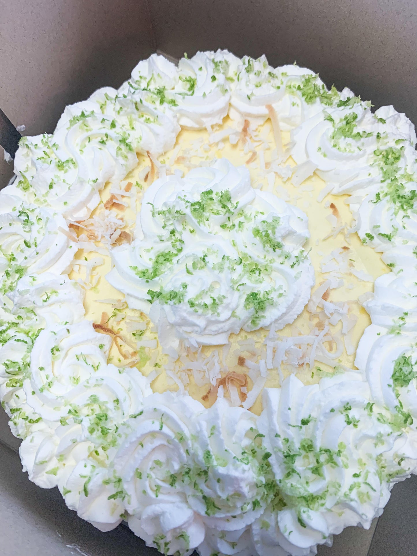 Key Lime Toasted Coconut Cheesecake