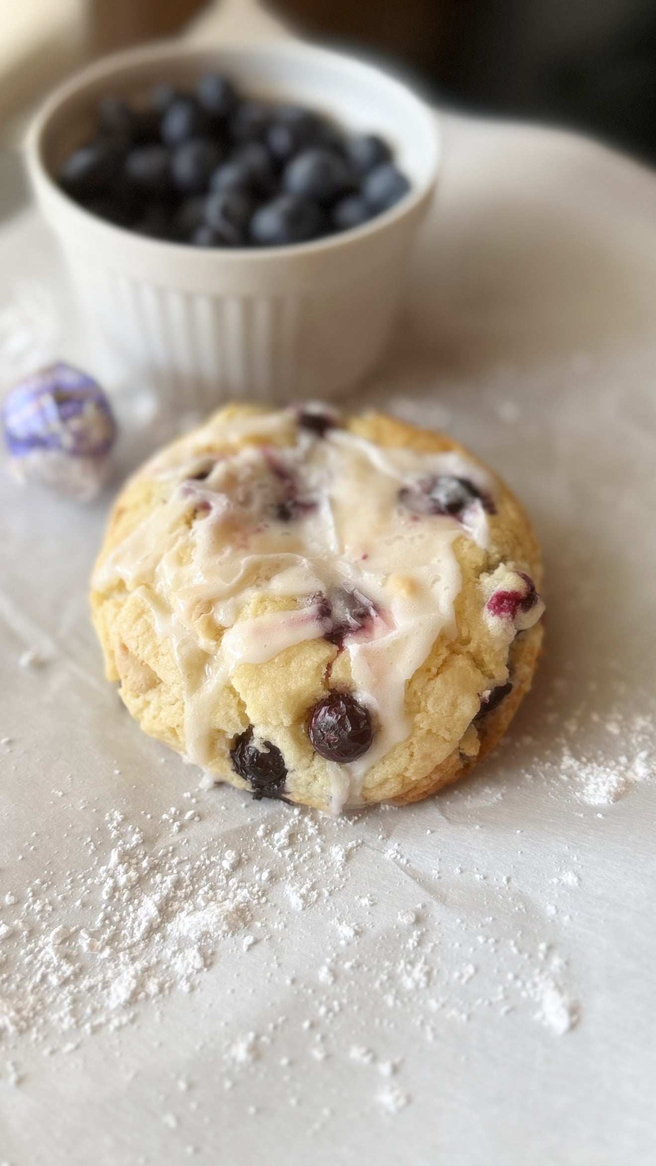 Lemon Blueberry Cookie with Blueberry Cream center (Set of 4, Local Pickup only)