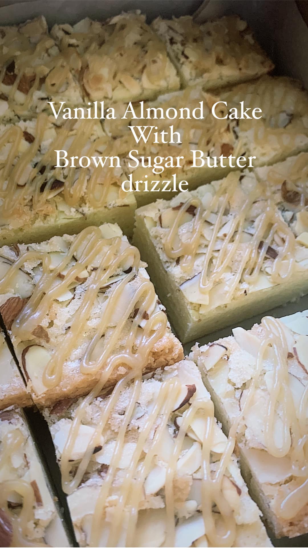 Vanilla Almond Dense Cake