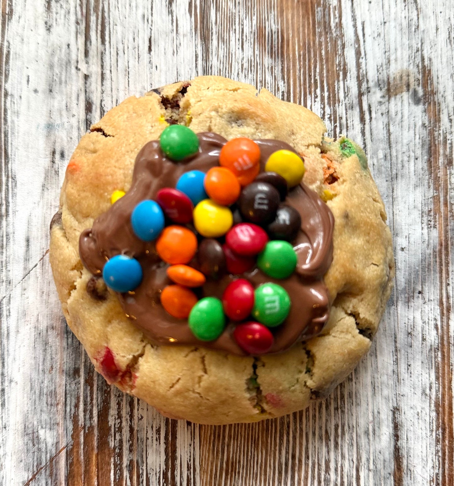 M&M chocolate chip cookie stuffed with Nutella (set of 4)